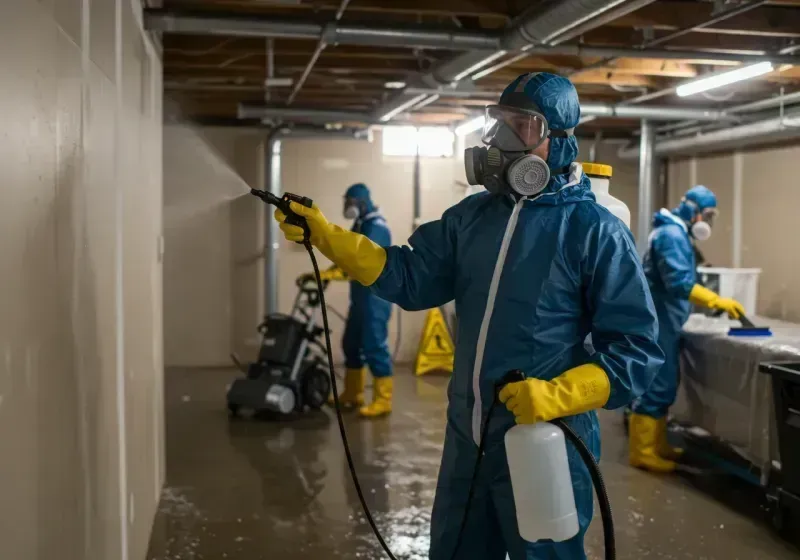 Basement Sanitization and Antimicrobial Treatment process in Keweenaw County, MI