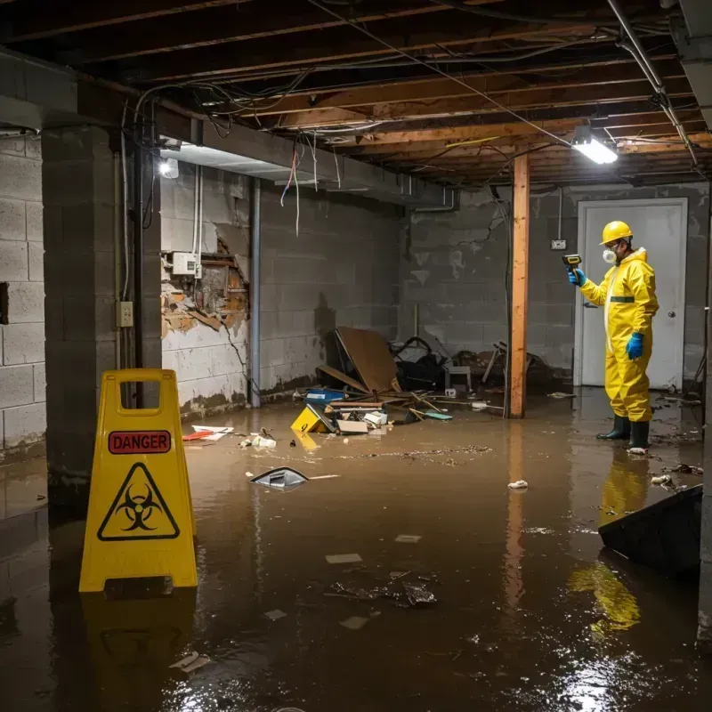 Flooded Basement Electrical Hazard in Keweenaw County, MI Property