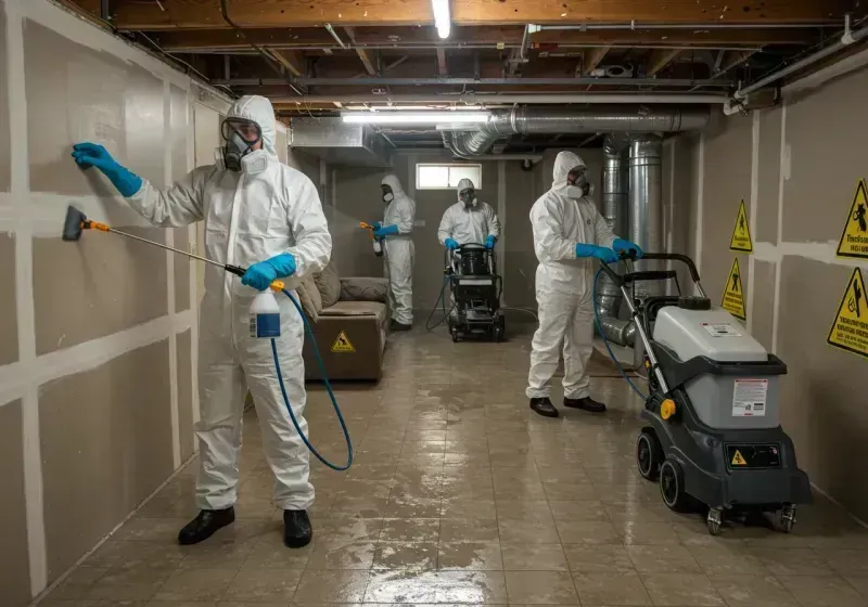 Basement Moisture Removal and Structural Drying process in Keweenaw County, MI